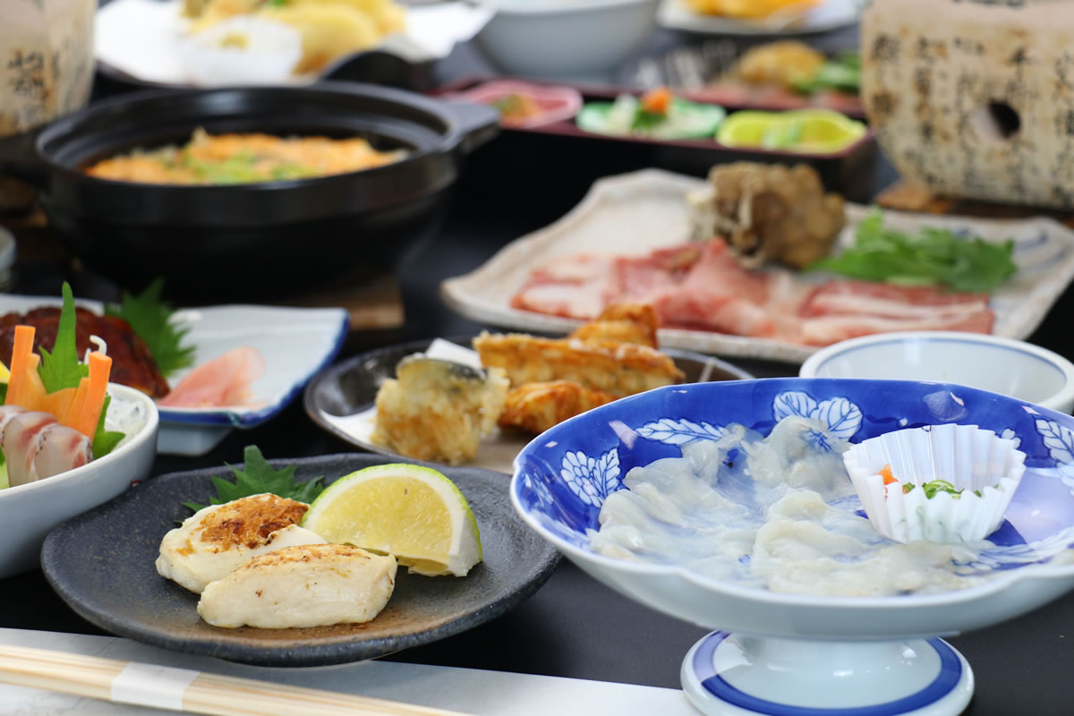 天然物にこだわった会席料理